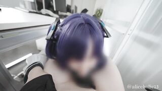 ????【aliceholic13】BlueArchive Yuka Hayase cosplaying femdom glove lotion handjob