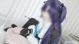 ????【aliceholic13】BlueArchive Yuka Hayase cosplaying femdom glove lotion handjob