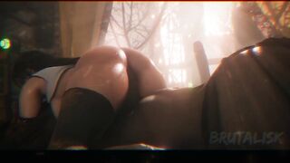 Tifa From Final Fantasy On Reverse Cowgirl!
