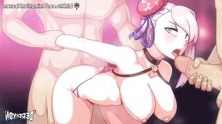 Treatment Star destiny Culona loves to milk her two companions UNCENSORED HENTAI