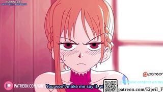 One Piece Hentai Nami and Luffy Animated Porn