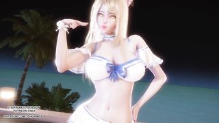 [MMD] CHUNG HA - Sparkling Ahri Sexy Kpop Dance League of Legends Uncensored Hentai 4K