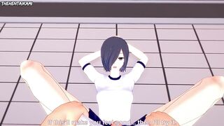 Touka Kirishima Gives You a Footjob To Train Her Sexy Body! Tokyo Ghoul Feet Hentai POV