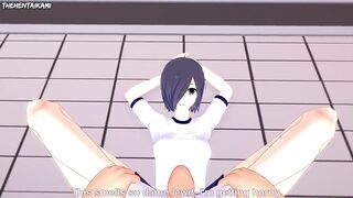 Touka Kirishima Gives You a Footjob To Train Her Sexy Body! Tokyo Ghoul Feet Hentai POV