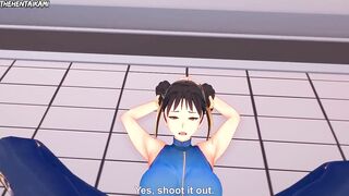 Chun-Li Gives You a Footjob To Train Her Sexy Body! Street Fighter Feet Hentai POV