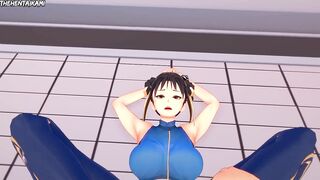 Chun-Li Gives You a Footjob To Train Her Sexy Body! Street Fighter Feet Hentai POV