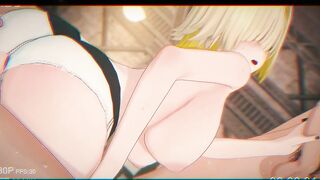 Blonde Girl Gets Cum Inside Pussy On Gangbang!
