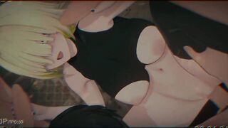 Blonde Girl Gets Cum Inside Pussy On Gangbang!