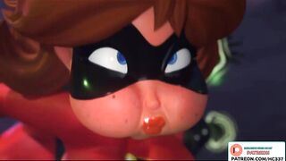 Elastigirl Halloween Futanari Fucking | Cartoon Futa Animation The Incredibles