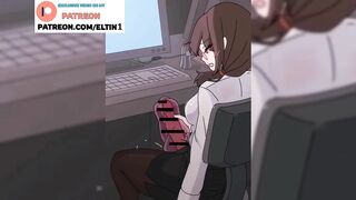 Cute Futanari Girl Hot Jerking In Office | Hottest Futa Cartoon 4k 60fps