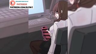 Cute Futanari Girl Hot Jerking In Office | Hottest Futa Cartoon 4k 60fps