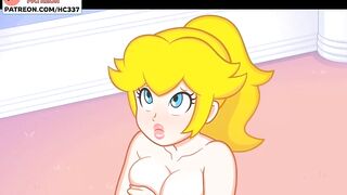Futanari Princess Peach Fucked And Getting Creampie Futa Hentai Lesbian Animation 4K 60FPS