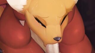 Renamon x Guilmon Pokemon Furry Yiff Hentai Animation by Zonkpunch