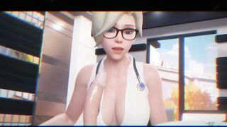 Super Blonde Girl From Overwatch Take Cum on Face!