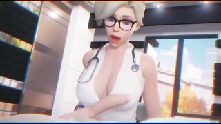Super Blonde Girl From Overwatch Take Cum on Face!