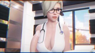 Super Blonde Girl From Overwatch Take Cum on Face!