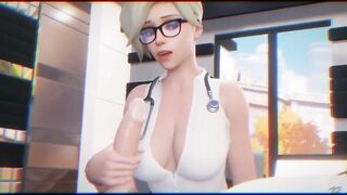 Super Blonde Girl From Overwatch Take Cum on Face!