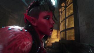 Baldur's Gate Futa Lae'zel x Karlach
