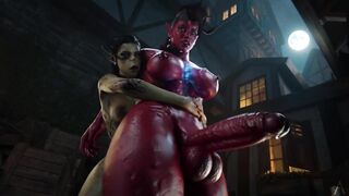 Baldur's Gate Futa Lae'zel x Karlach