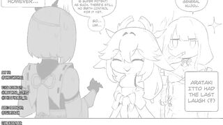 Arataki Itto x Kujou Sara Sex Battle - Hentai Comic Animation ????