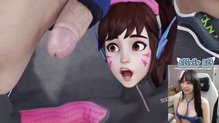 This is the guy she tells you not to worry about. DVA Personal Trainer - Overwatch HENTAI