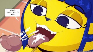 Futa Ankha Sucks Off Isabelle For Some Money