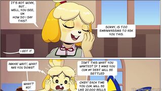 Futa Ankha Sucks Off Isabelle For Some Money