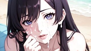 Hentai Bitches Loving cum uncensored on the beach