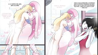 Finn Fucks Princess Bubblegum in the Shower