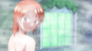 Nami Hentai In Uncensored Scene in The Bath One Piece Hentai