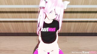 Miku Rides a Dildo Yoga Ball