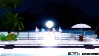 [MMD]CHUNG HA - Stay Tonight (Xayah/Gwen/Ahri/Soraka/Lulusa) [Clothed ver.]