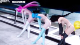 [MMD]CHUNG HA - Stay Tonight (Xayah/Gwen/Ahri/Soraka/Lulusa) [Clothed ver.]