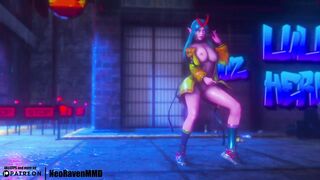 [MMD]IVE - Baddie (Soraka/Gwen/Ahri/Xayah) [StripSwap ver.]
