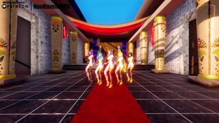 [MMD]EXID - Ah Yeah (Soraka/Gwen/Ahri/Xayah/Lulusa) [Strip ver.]