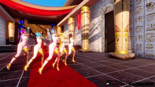 [MMD]EXID - Ah Yeah (Soraka/Gwen/Ahri/Xayah/Lulusa) [Strip ver.]