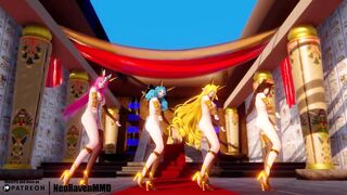 [MMD]EXID - Ah Yeah (Soraka/Gwen/Ahri/Xayah/Lulusa) [Strip ver.]