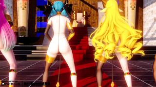 [MMD]EXID - Ah Yeah (Soraka/Gwen/Ahri/Xayah/Lulusa) [Strip ver.]