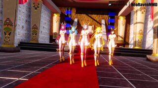 [MMD]EXID - Ah Yeah (Soraka/Gwen/Ahri/Xayah/Lulusa) [Strip ver.]