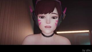 D.Va on a secret mission - Long scene - SOUND 4K 60FPS - April 2024