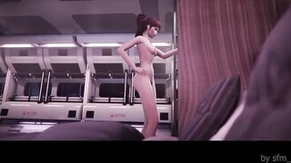 D.Va on a secret mission - Long scene - SOUND 4K 60FPS - April 2024