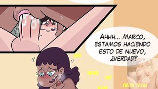 Marco threesome with his girlfriend and stepsister