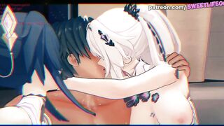 Honkai Impact - Kiana And Mei In Gangbang And A Lot Of Sexual Bitch!