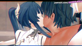 Honkai Impact - Kiana And Mei In Gangbang And A Lot Of Sexual Bitch!