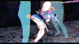 Honkai Star Rail - March 7th Taking It In Pussy And Mouth In Dirty Orgy!