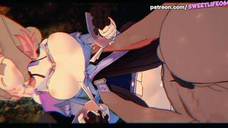Honkai Star Rail - March 7th Taking It In Pussy And Mouth In Dirty Orgy!