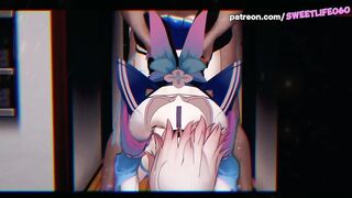 Honkai Star Rail - March 7th Taking It In Pussy And Mouth In Dirty Orgy!