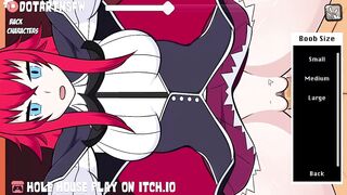 Hole House Gameplay Rias Gremory Fucked In Her Outfit Moaning Orgasm