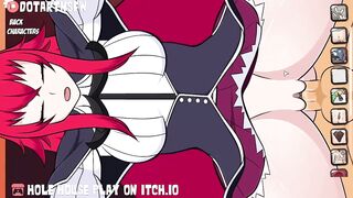 Hole House Gameplay Rias Gremory Fucked In Her Outfit Moaning Orgasm