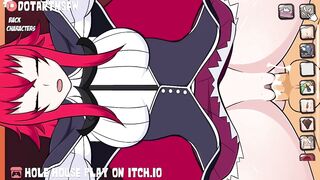 Hole House Gameplay Rias Gremory Fucked In Her Outfit Moaning Orgasm